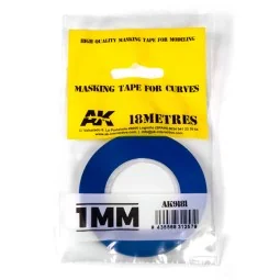Blue masking Tape for curves 1mm - AK Interactive AK9181