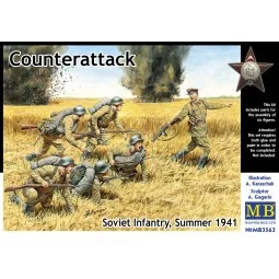 Counterattack, Soviet infantry, 1941 - Master Box Ltd. 3563