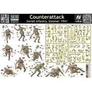 Counterattack, Soviet infantry, 1941, 1/35 - Master Box Ltd. 3563