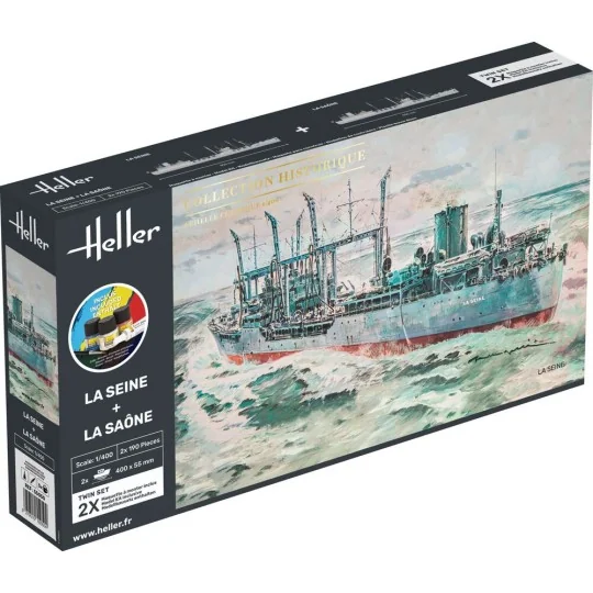 STARTER KIT Twin Set La Seine + La Saone, 1/400 - Heller 55050 STARTER KIT Twin Set La Seine + La Saone, 1/400 - Heller 55050