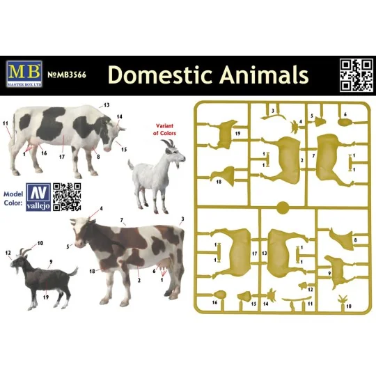 Domestic animals - Master Box Ltd. 3566