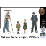 Civilians, Western region, WWII era, 1/35 - Master Box Ltd. 3567 Civilians, Western region, WWII era, 1/35 - Master Box Ltd. 3567