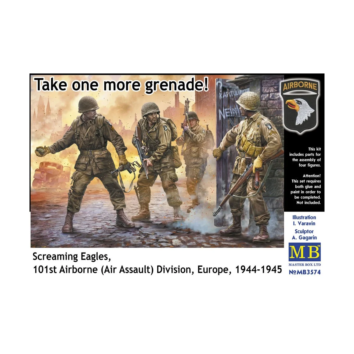 US Paratroopers, Europe, 1944-1945 - Master Box Ltd. 3574