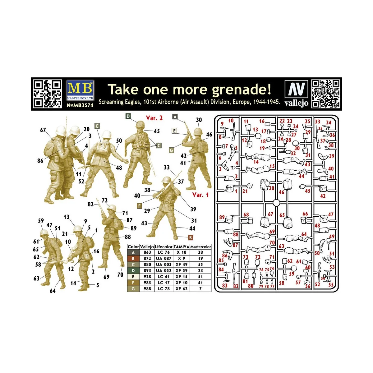 US Paratroopers, Europe, 1944-1945, 1/35 - Master Box Ltd. 3574