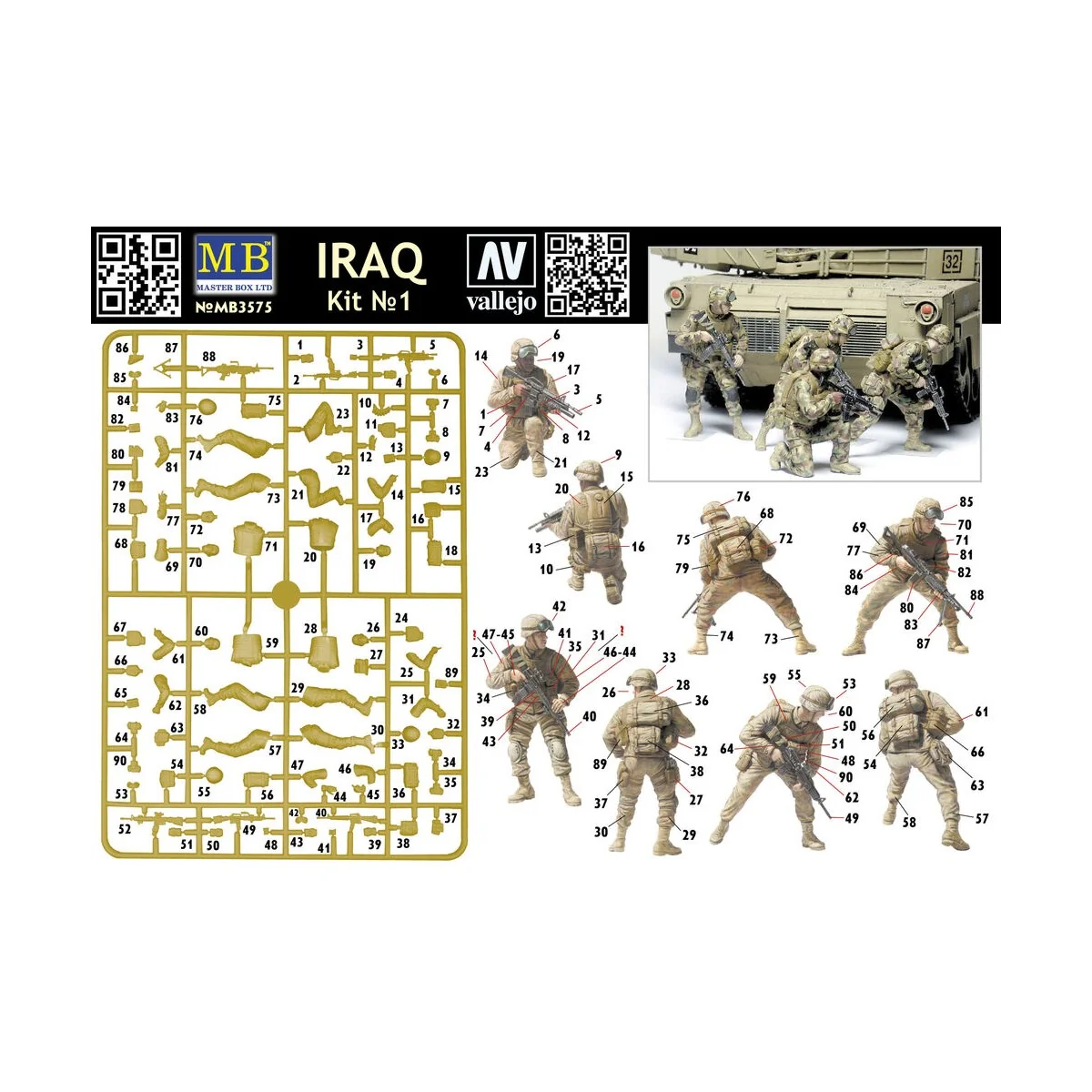 USMC Team Irak vol. 1, 1/35 - Master Box Ltd. 3575 USMC Team Irak vol. 1, 1/35 - Master Box Ltd. 3575