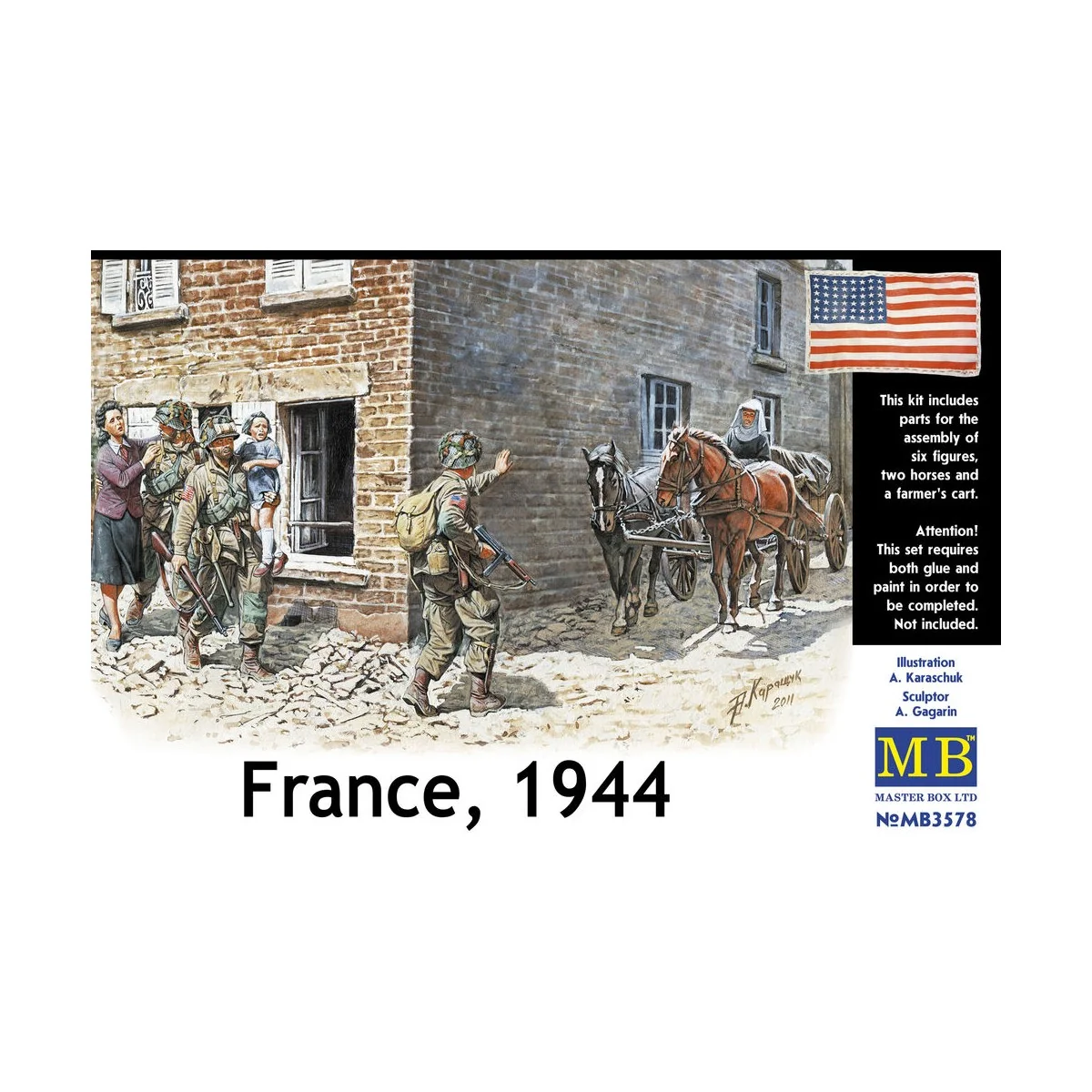 France, 1944 - Master Box Ltd. 3578