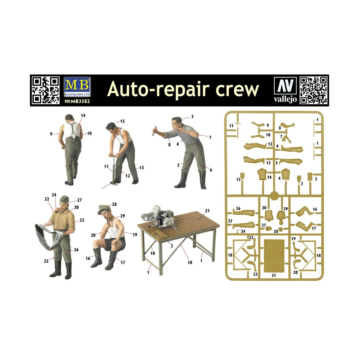 Auto-Repair Crew, 1/35 - Master Box Ltd. 3582