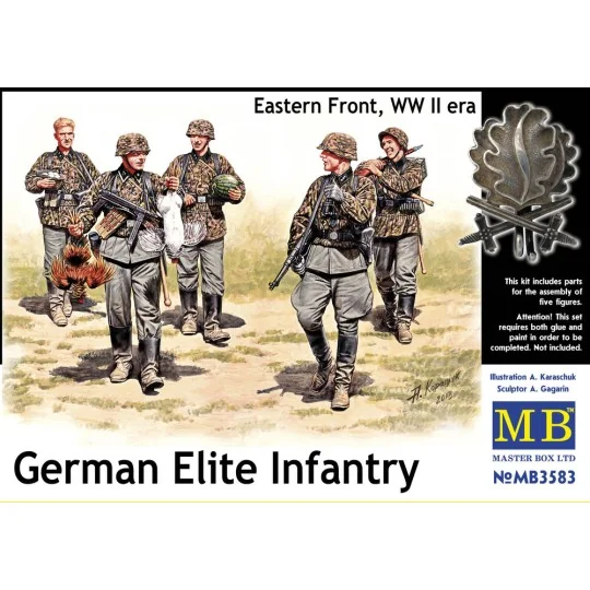 German Elite infantry, Eastern Front WWII, 1/35 - Master Box Ltd. 3583 German Elite infantry, Eastern Front WWII, 1/35 - Master Box Ltd. 3583