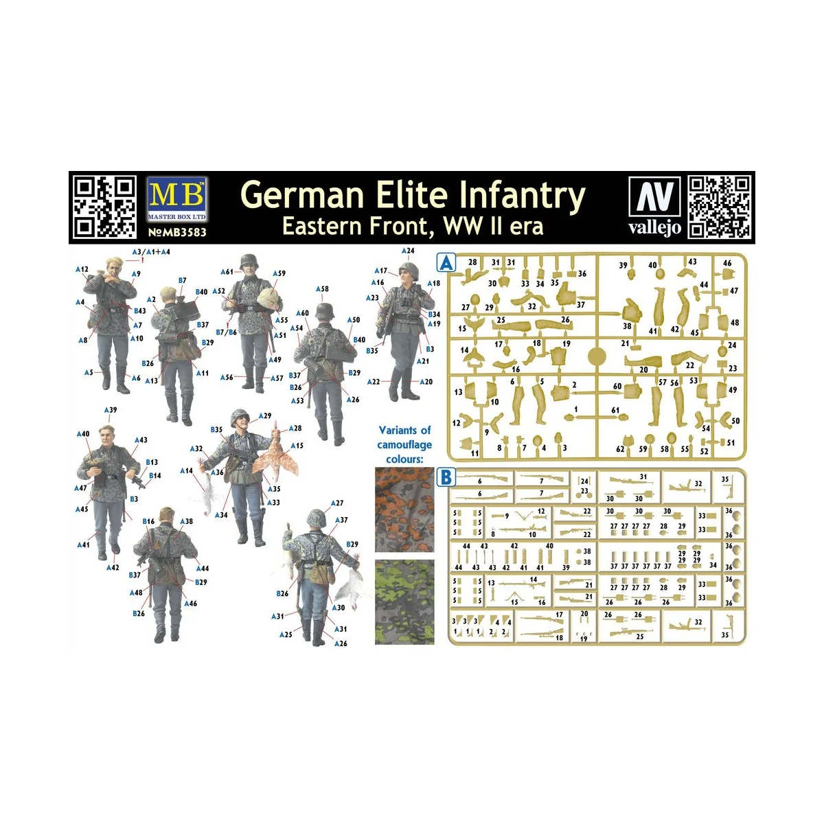 German Elite infantry,Eastern Front WWII - Master Box Ltd. 3583