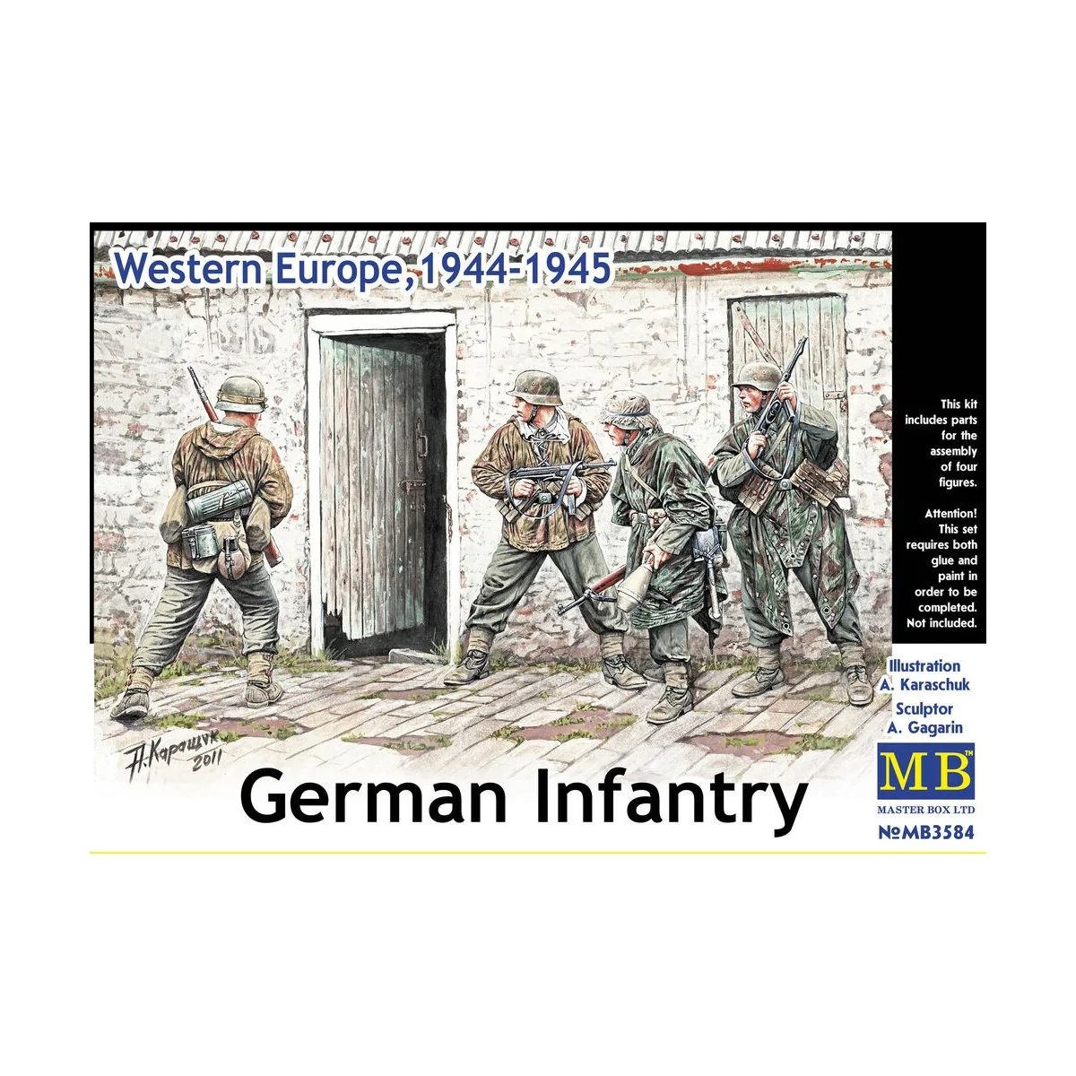 German Infantry, Western Europe, 1944-45, 1/35 - Master Box Ltd. 3584 German Infantry, Western Europe, 1944-45, 1/35 - Master Box Ltd. 3584
