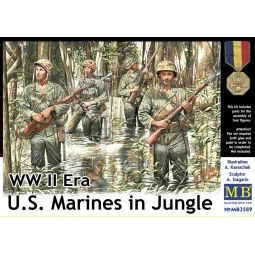 U.S. Marines in jungle, WWII era, 1/35 - Master Box Ltd. 3589