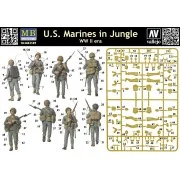 U.S. Marines in jungle, WWII era, 1/35 - Master Box Ltd. 3589 U.S. Marines in jungle, WWII era, 1/35 - Master Box Ltd. 3589