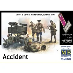 Accident. Soviet & German military men, - Master Box Ltd. 3590