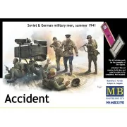 Accident. Soviet & German military men, 1/32 - Master Box Ltd. 3590