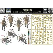 Accident. Soviet & German military men, 1/32 - Master Box Ltd. 3590