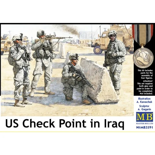 U.S. in Iraq, Checkpoint, 1/35 - Master Box Ltd. 3591 U.S. in Iraq, Checkpoint, 1/35 - Master Box Ltd. 3591