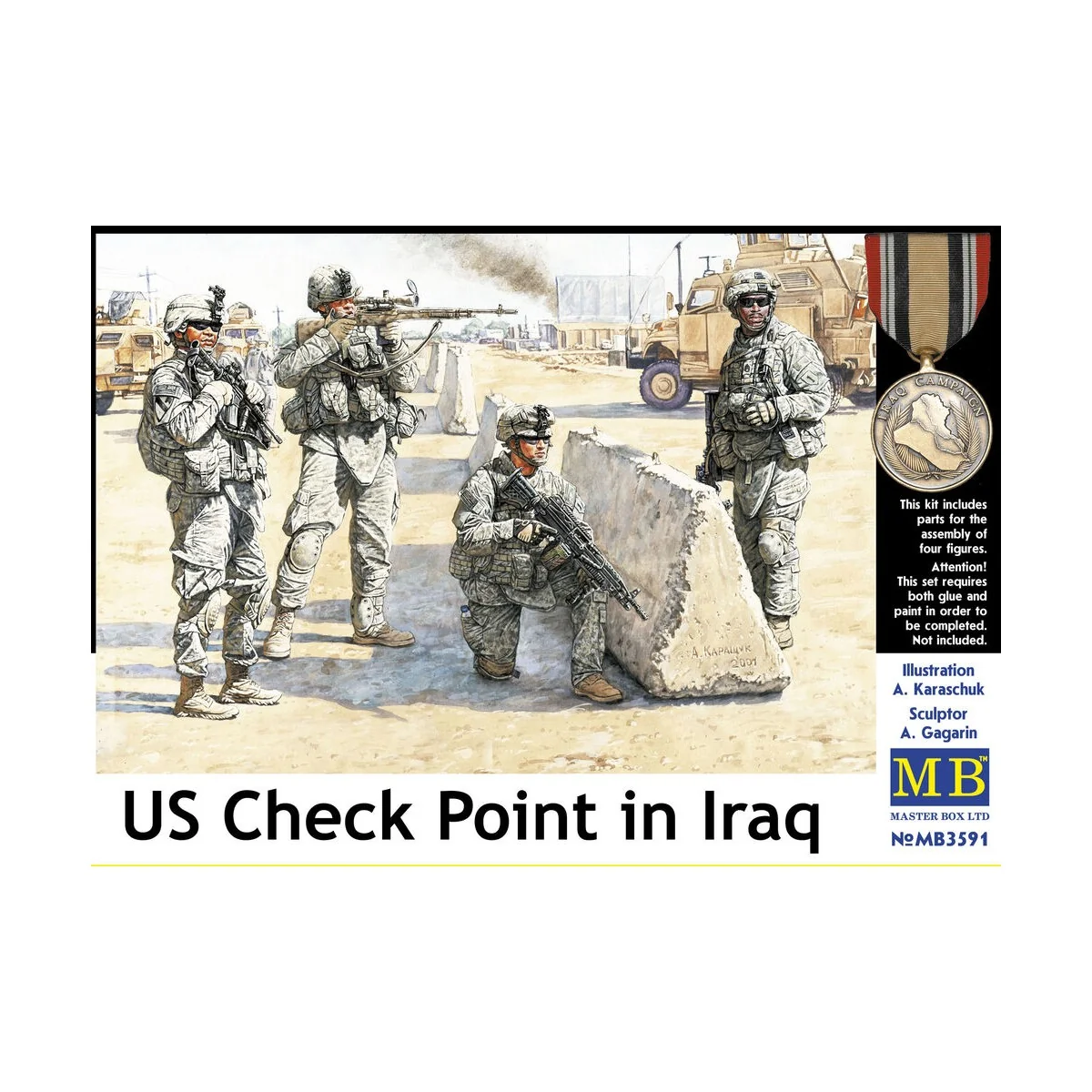 U.S. in Iraq, Checkpoint - Master Box Ltd. 3591