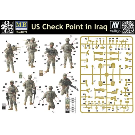 U.S. in Iraq, Checkpoint - Master Box Ltd. 3591