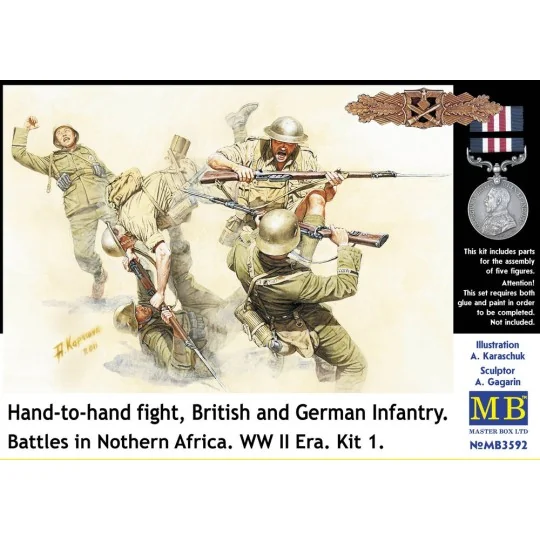 Hand-to-Hand fight, Brit. & Germ. infr. - Master Box Ltd. 3592