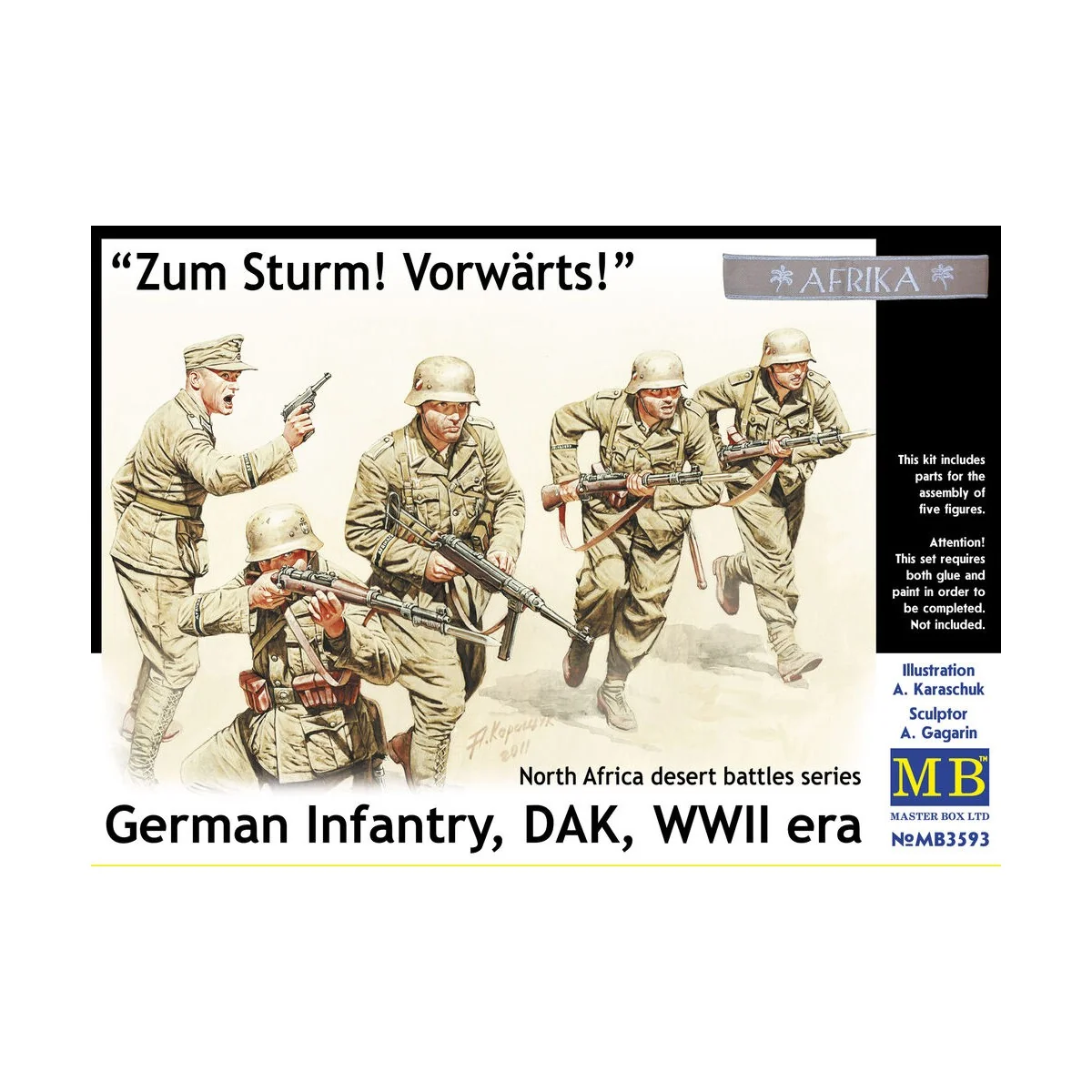 Germ. infan., DAK. N. Africa desert batt., 1/35 - Master Box Ltd. 3593