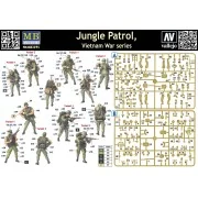 Jungle patrol, Vietnam War series, 1/35 - Master Box Ltd. 3595 Jungle patrol, Vietnam War series, 1/35 - Master Box Ltd. 3595