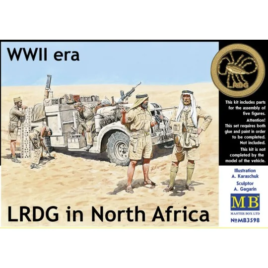 LRDG in Northern Africa, 1/35 - Master Box Ltd. 3598 LRDG in Northern Africa, 1/35 - Master Box Ltd. 3598
