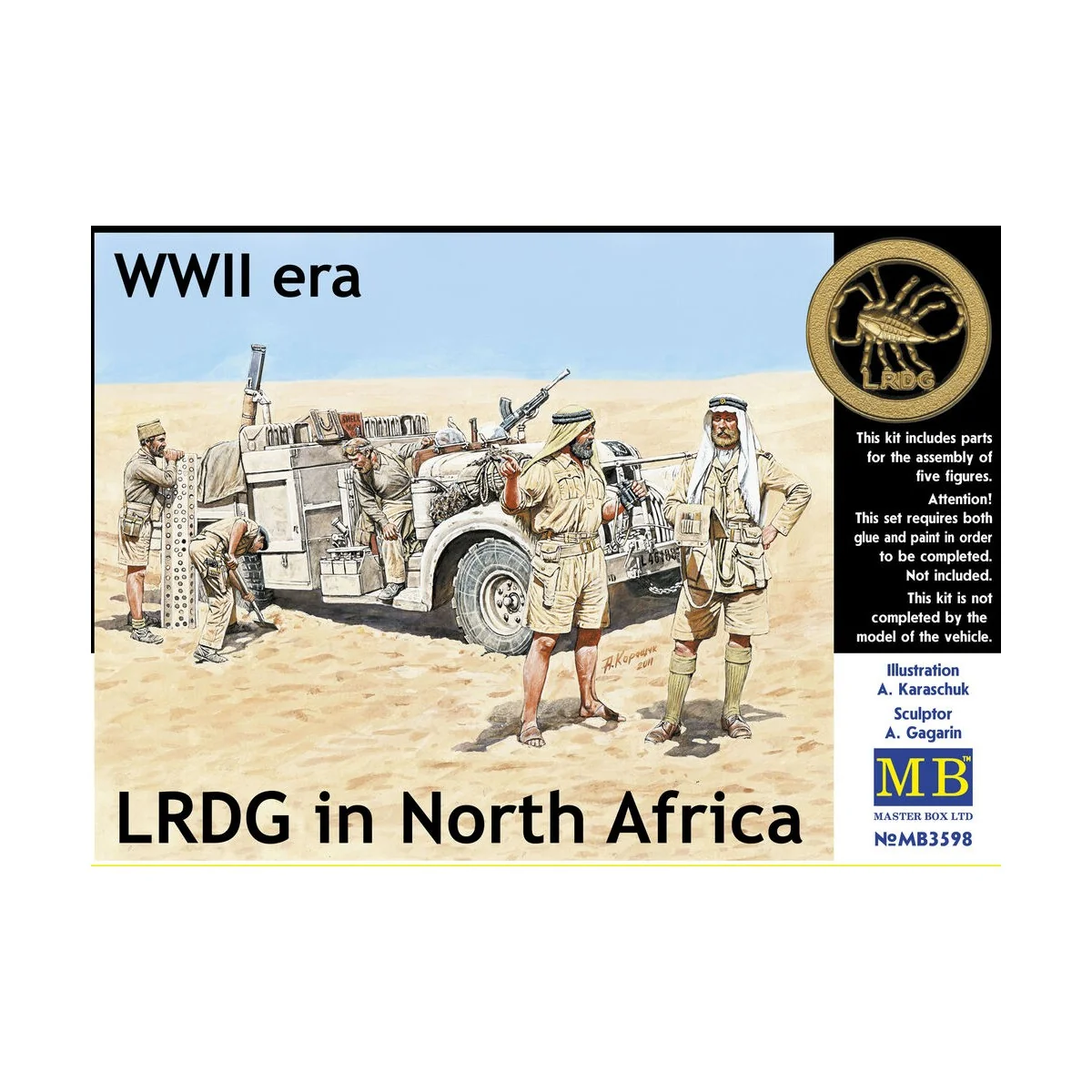 LRDG in Northern Africa, 1/35 - Master Box Ltd. 3598 LRDG in Northern Africa, 1/35 - Master Box Ltd. 3598