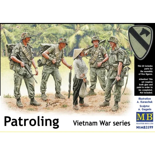 Patroling, Vietnam, 1/35 - Master Box Ltd. 3599 Patroling, Vietnam, 1/35 - Master Box Ltd. 3599