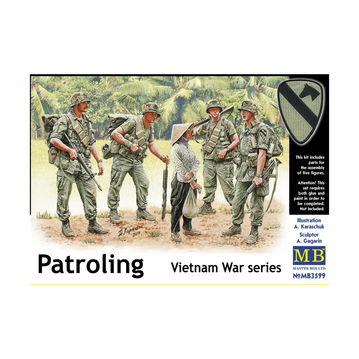 Patroling, Vietnam, 1/35 - Master Box Ltd. 3599 Patroling, Vietnam, 1/35 - Master Box Ltd. 3599