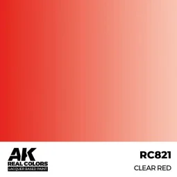 Real Colors: Clear Red 17 ml. - AK Interactive RC821