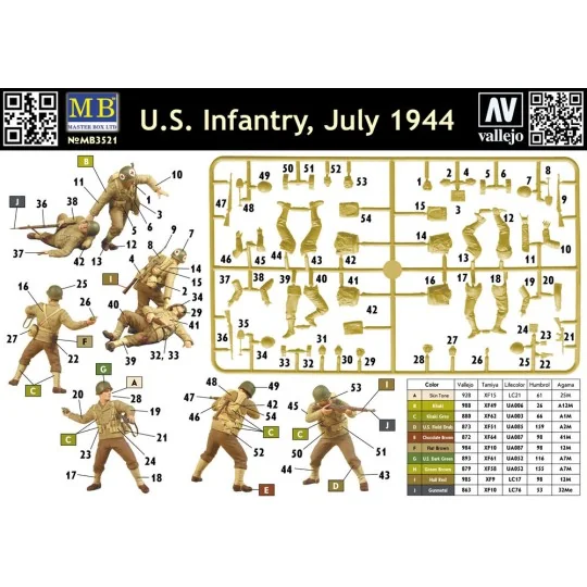 US Infantry 1944-45 - Master Box Ltd. 3521