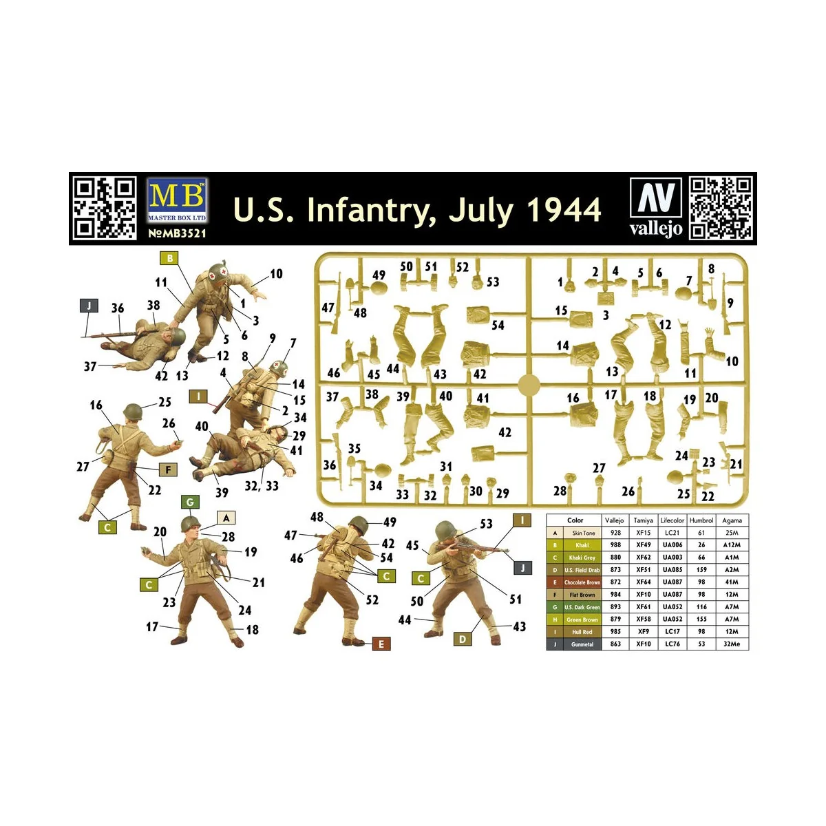 US Infantry 1944-45 - Master Box Ltd. 3521