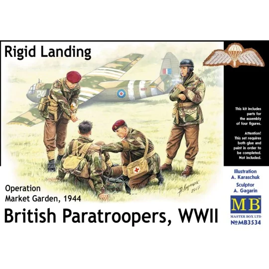 British Paratroopers WWII Rigid Landing Operation Market Garden 194...