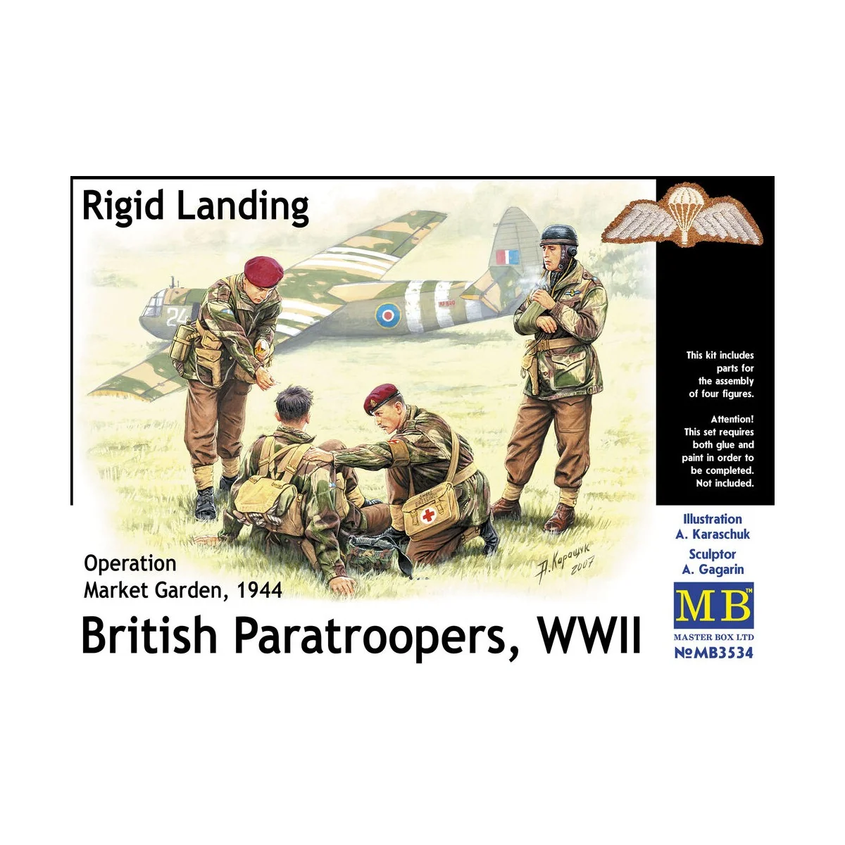 British Paratroopers WWII Rigid Landing Operation Market Garden 194... British Paratroopers WWII Rigid Landing Operation Market Garden 194...