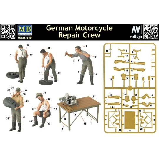 German Motorcycle repair team - Master Box Ltd. 3560