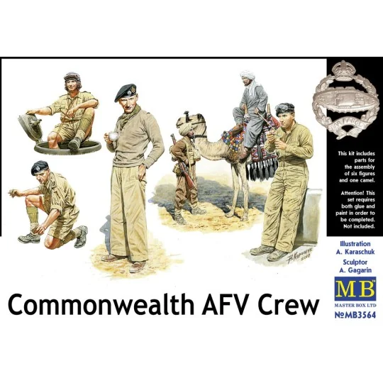 Commonwealth AFV Crew, 1/35 - Master Box Ltd. 3564 Commonwealth AFV Crew, 1/35 - Master Box Ltd. 3564
