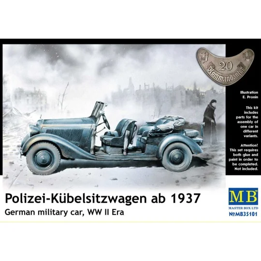 Polizei-Kubelsitzwagen ab 1937 mil. car - Master Box Ltd. 35101