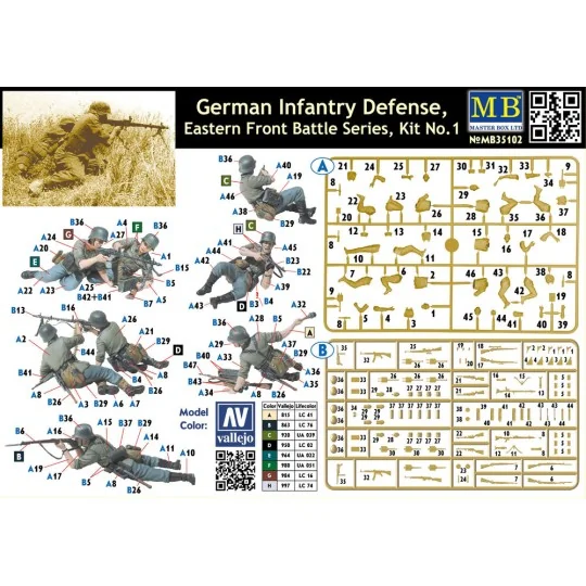 German infantry defense, Eastern Front - Master Box Ltd. 35102