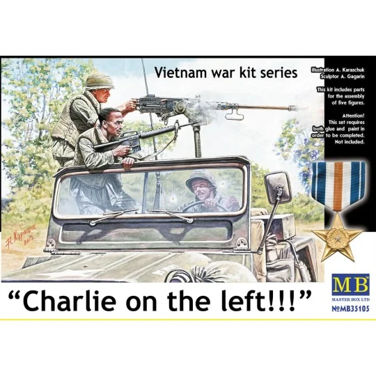 Charlie on the left!!! Vietnam war kit - Master Box Ltd. 35105