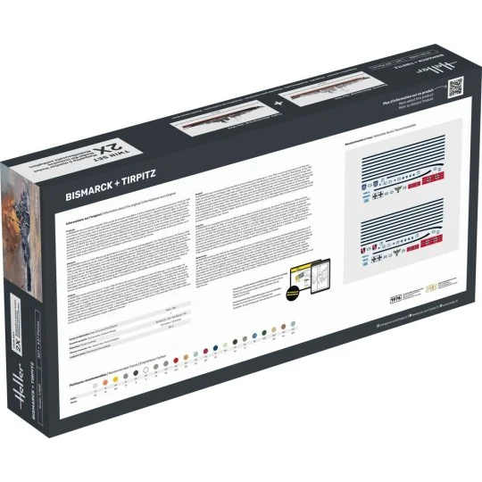 STARTER KIT Twin Set Bismarck + Tirpitz, 1/400 - Heller 55078