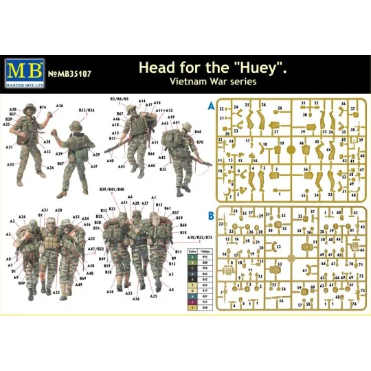 “Head for the “Huey”, Vietnam War series”, 1/35 - Master Box Ltd. 3... “Head for the “Huey”, Vietnam War series”, 1/35 - Master Box Ltd. 3...
