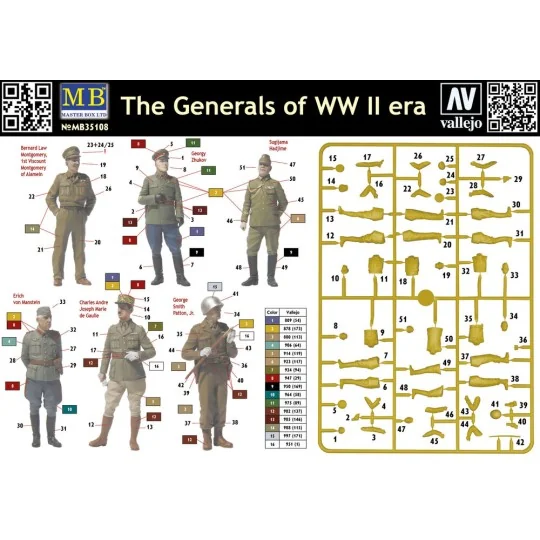 The Generals of WWII, 1/35 - Master Box Ltd. 35108