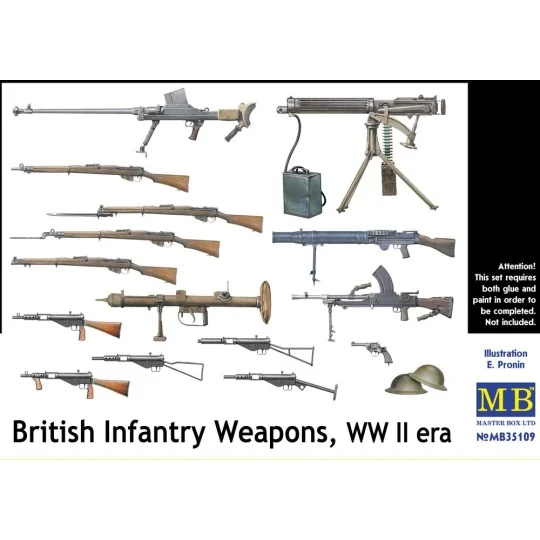 British infantry weapons, WWII era - Master Box Ltd. 35109