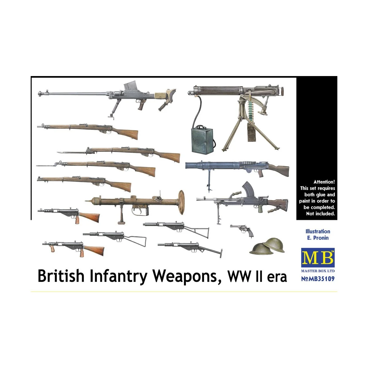 British infantry weapons, WWII era - Master Box Ltd. 35109