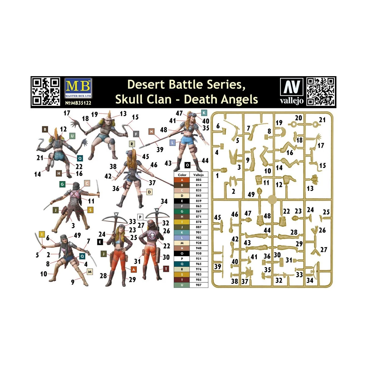 Skull Clan-Death Angels, Desert Battle Se, 1/35 - Master Box Ltd. 3...