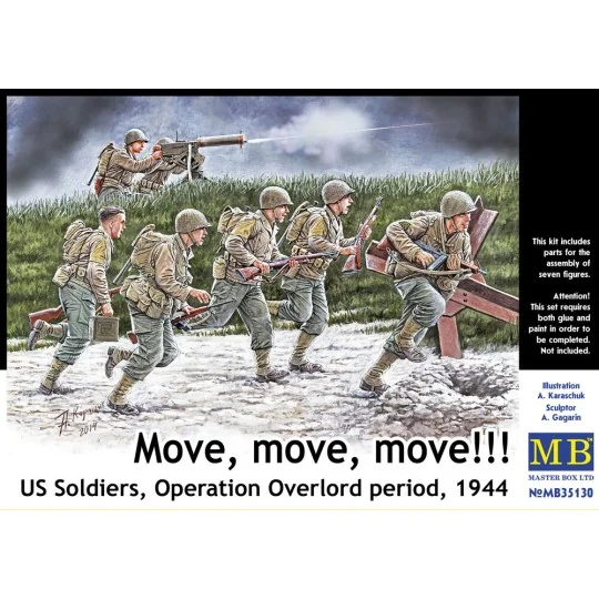 U.S. soldiers,Operation Overlord peri944 - Master Box Ltd. 35130