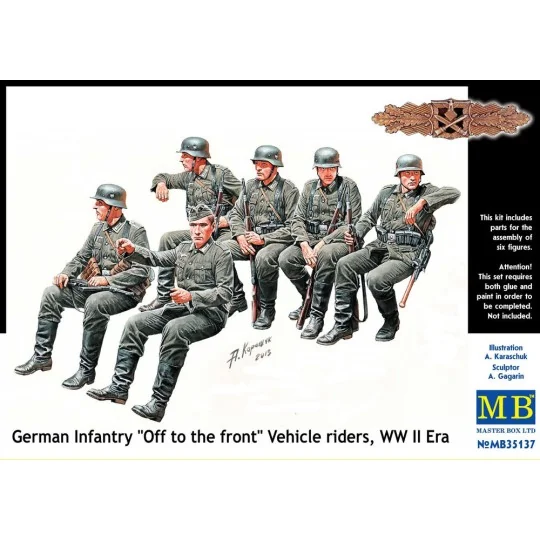 German infantry vehicle riders, 1/35 - Master Box Ltd. 35137