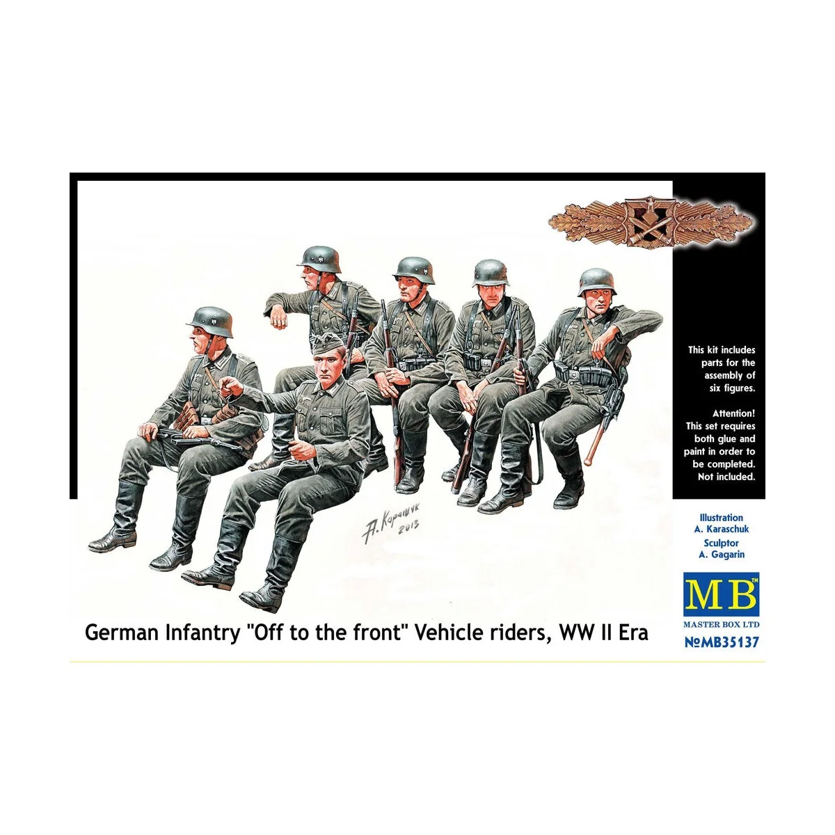 German infantry vehicle riders, 1/35 - Master Box Ltd. 35137