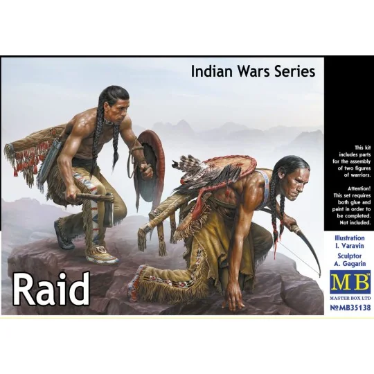Indian Wars Series, Raid, 1/35 - Master Box Ltd. 35138 Indian Wars Series, Raid, 1/35 - Master Box Ltd. 35138