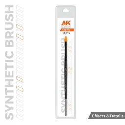 AK SYNTHETIC BRUSH - FILBERT 2 - AK Interactive AKB014